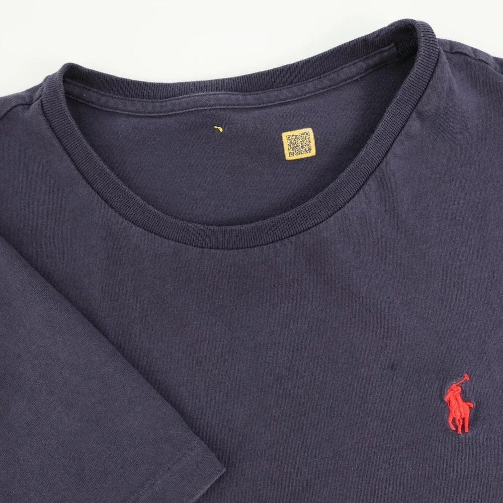 Mens Polo Ralph Lauren T-Shirt Red Pony Logo Crew Neck‎ Casual Tee Fits Like M